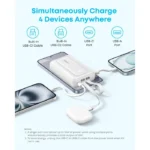 Anker Zolo 10000mAh 35W 2Typec Cable Powerbank Black - Image 4